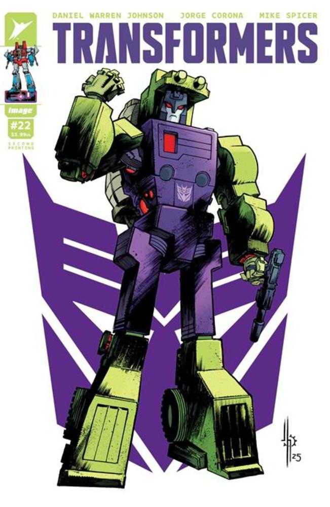 Transformers #22 2 Nd Printing Cover A Jason Howard Decepticon Cover