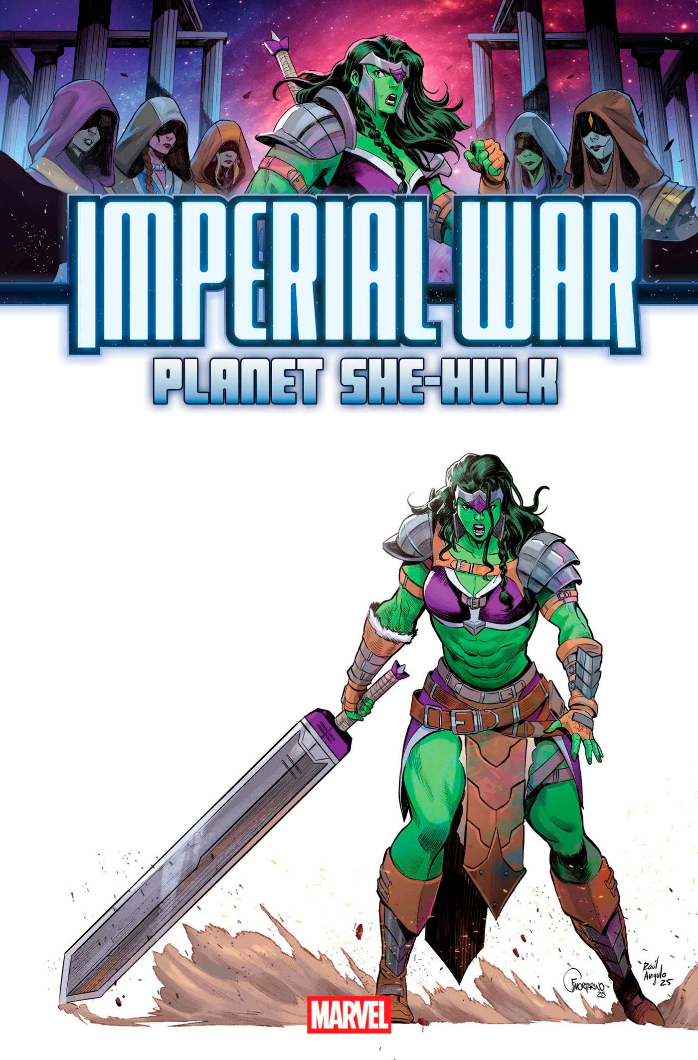 Comic book cover of 'Imperial War: Planet She-Hulk' featuring a warrior character with a sword.