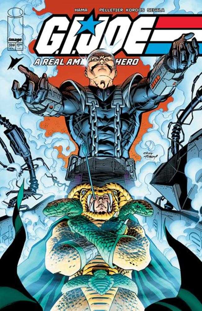 G.I. Joe comic book cover with character and snake enemy
