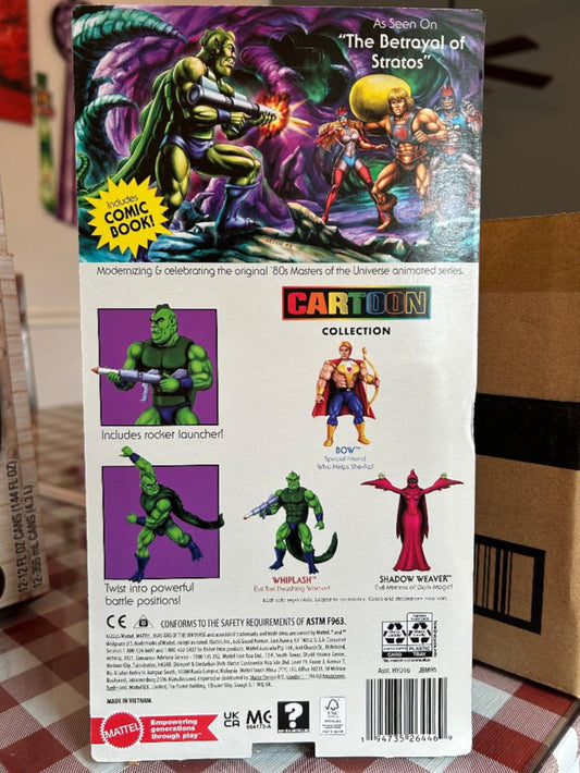 Cartoon action figure collection packaging with characters and promotional text.