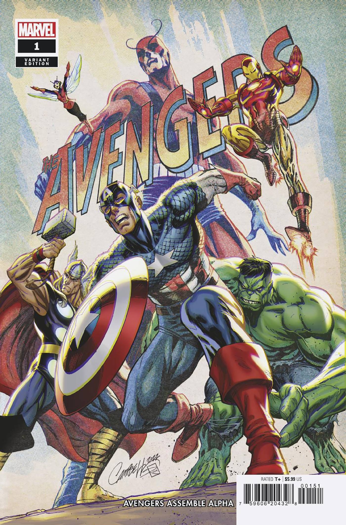 Avengers Assemble Alpha #1 J Scott Campbell Cover