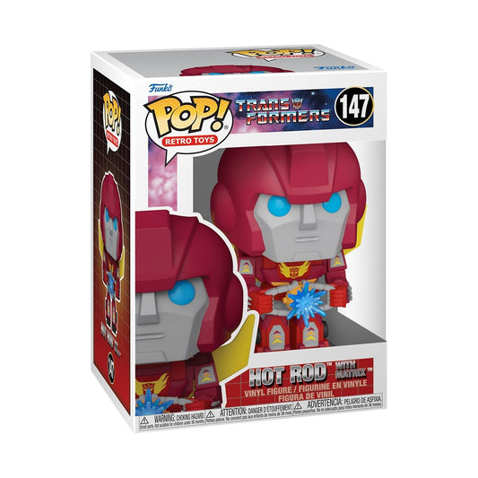 Pop Vinyl Transformers S4 Hot Rod W Matrix Figure