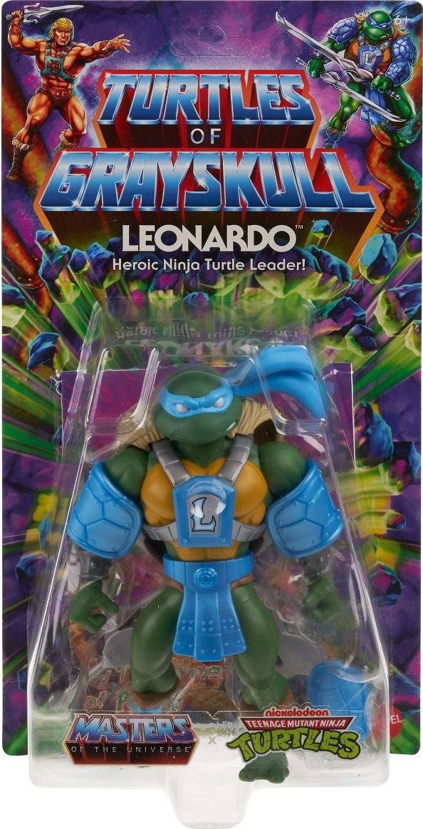 Turtles of Grayskull Leonardo Snake Hunting Leader FIgure