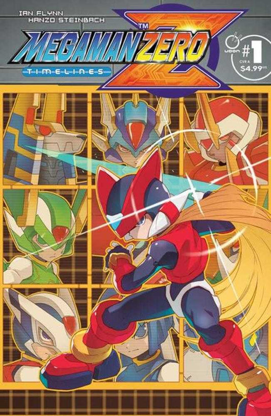 Cover of 'Megaman Zero Z' comic book with robot characters and dynamic pose.