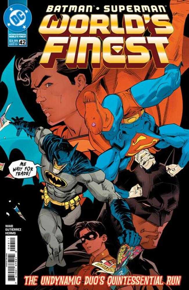 Comic book cover featuring Batman and Superman with 'World's Finest' title