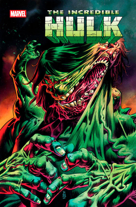 Comic book cover of 'The Incredible Hulk' with a green and red color scheme.