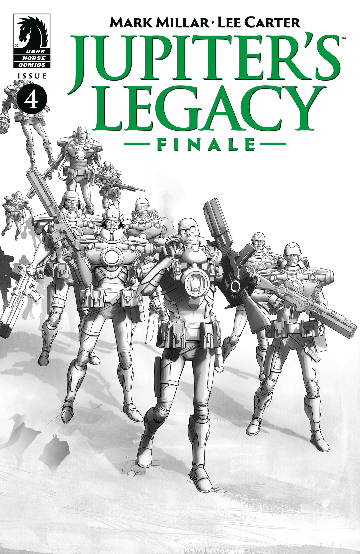 Jupiters Legacy Finale #4 Cover B Black & White Carter (Mature)