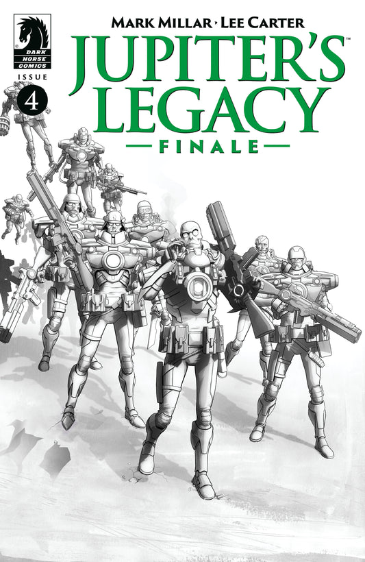 Jupiters Legacy Finale #4 Cover B Black & White Carter (Mature)