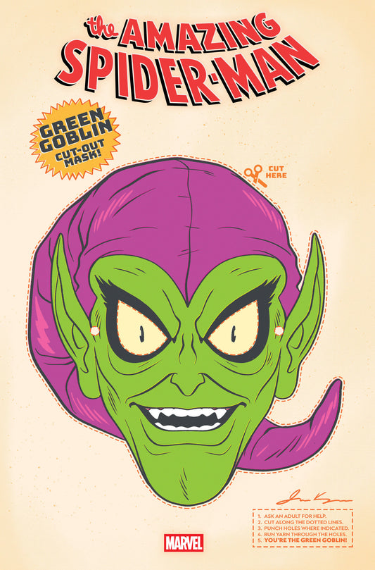 Vintage-style poster of the Green Goblin with 'The Amazing Spider-Man' title above.