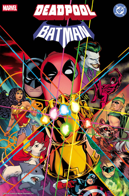 Comic book cover featuring superhero characters with a colorful and dynamic design.