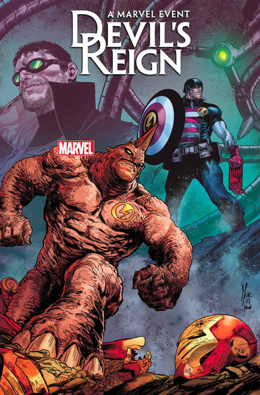 Comic book cover featuring Marvel characters with 'Devil's Reign' title