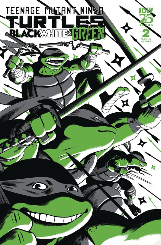 Teenage Mutant Ninja Turtles Black White and Green #2