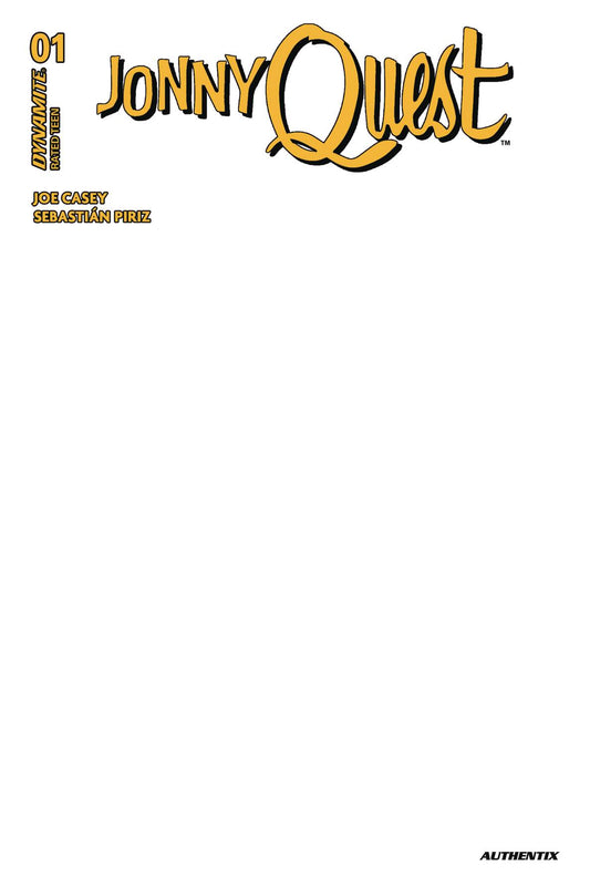 Jonny Quest #1 (2024) Blank Cover Variant