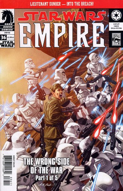 Comic book cover of 'Star Wars Empire' featuring soldiers and stormtroopers.