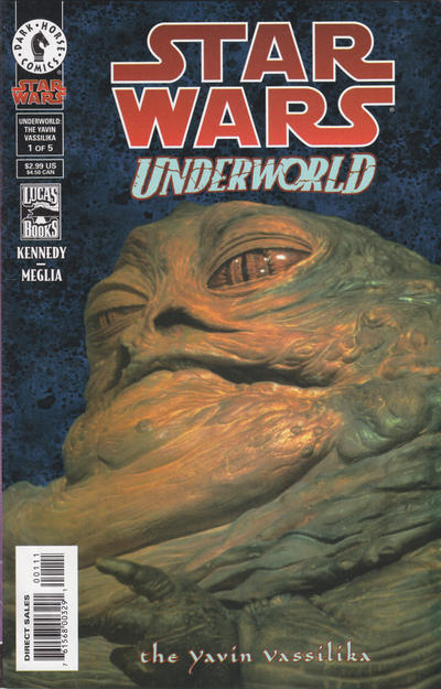 Comic book cover of 'Star Wars Underworld' featuring a creature's face.