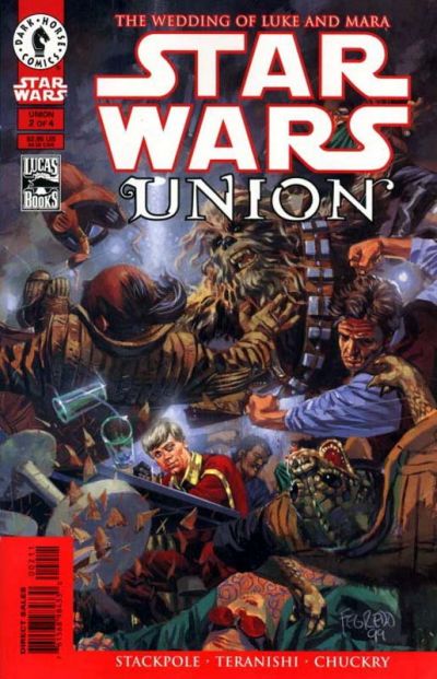 Comic book cover of 'Star Wars Union' featuring characters from the Star Wars universe.