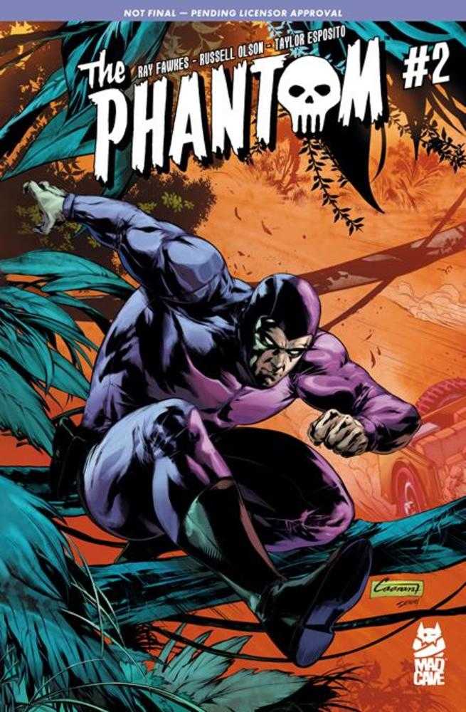 Comic book cover featuring 'The Phantom' with a jungle background