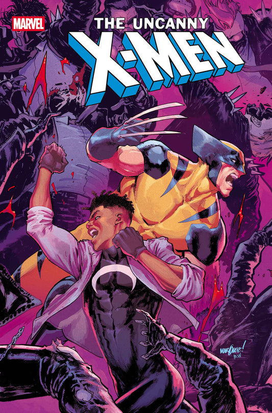 Comic book cover featuring X-Men with a dynamic pose and vibrant colors.