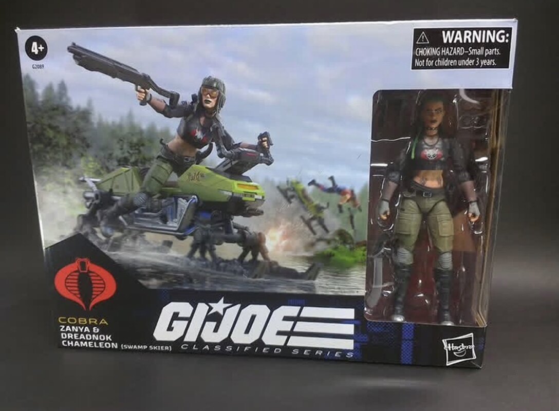 G.I. Joe Classified Series Zanya and Dreadnok Chameleon (Swamp Skier) Vehicle 6-Inch Action Figure