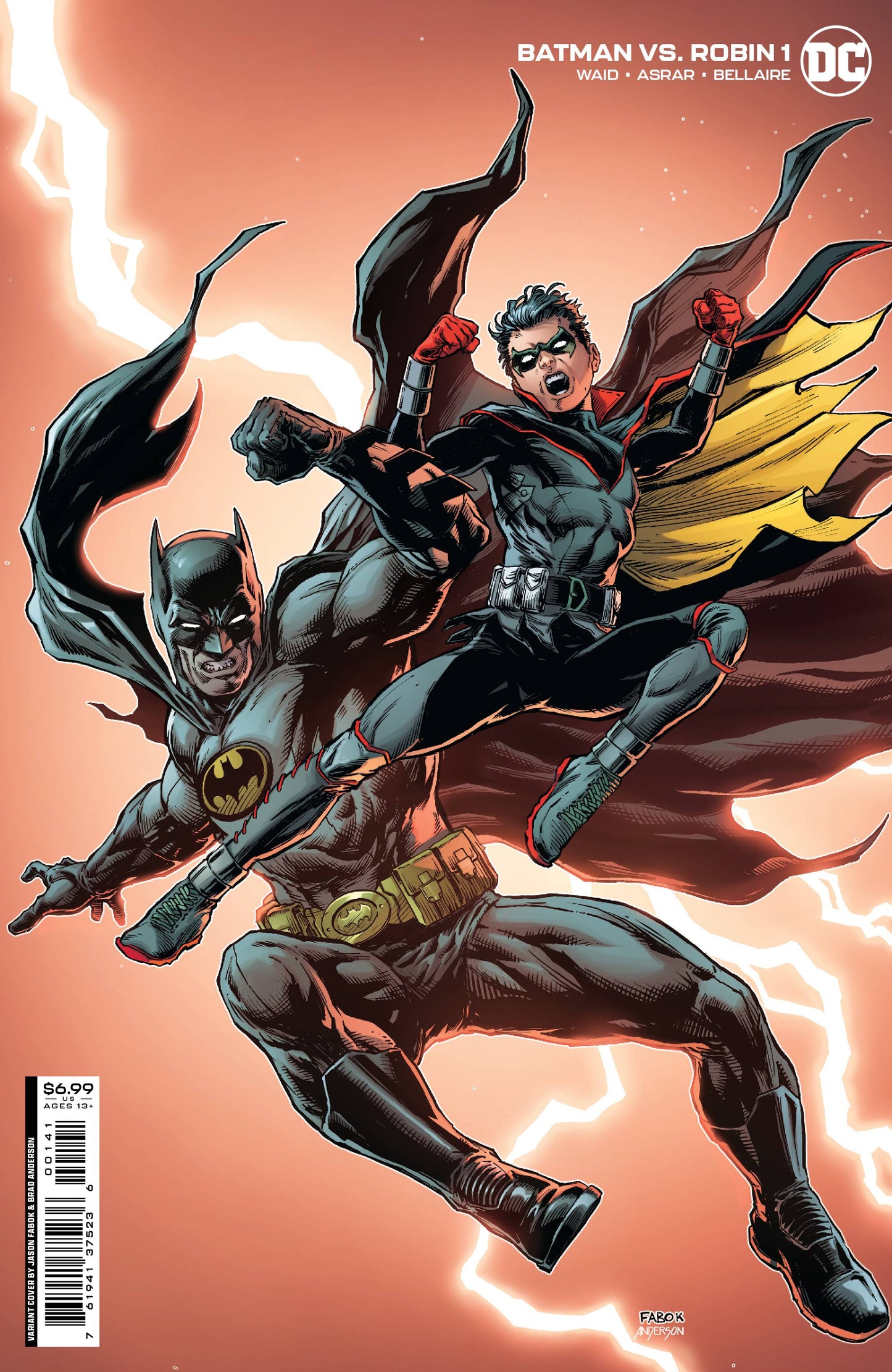 Batman vs. Robin #1 Jason Fabok Cover