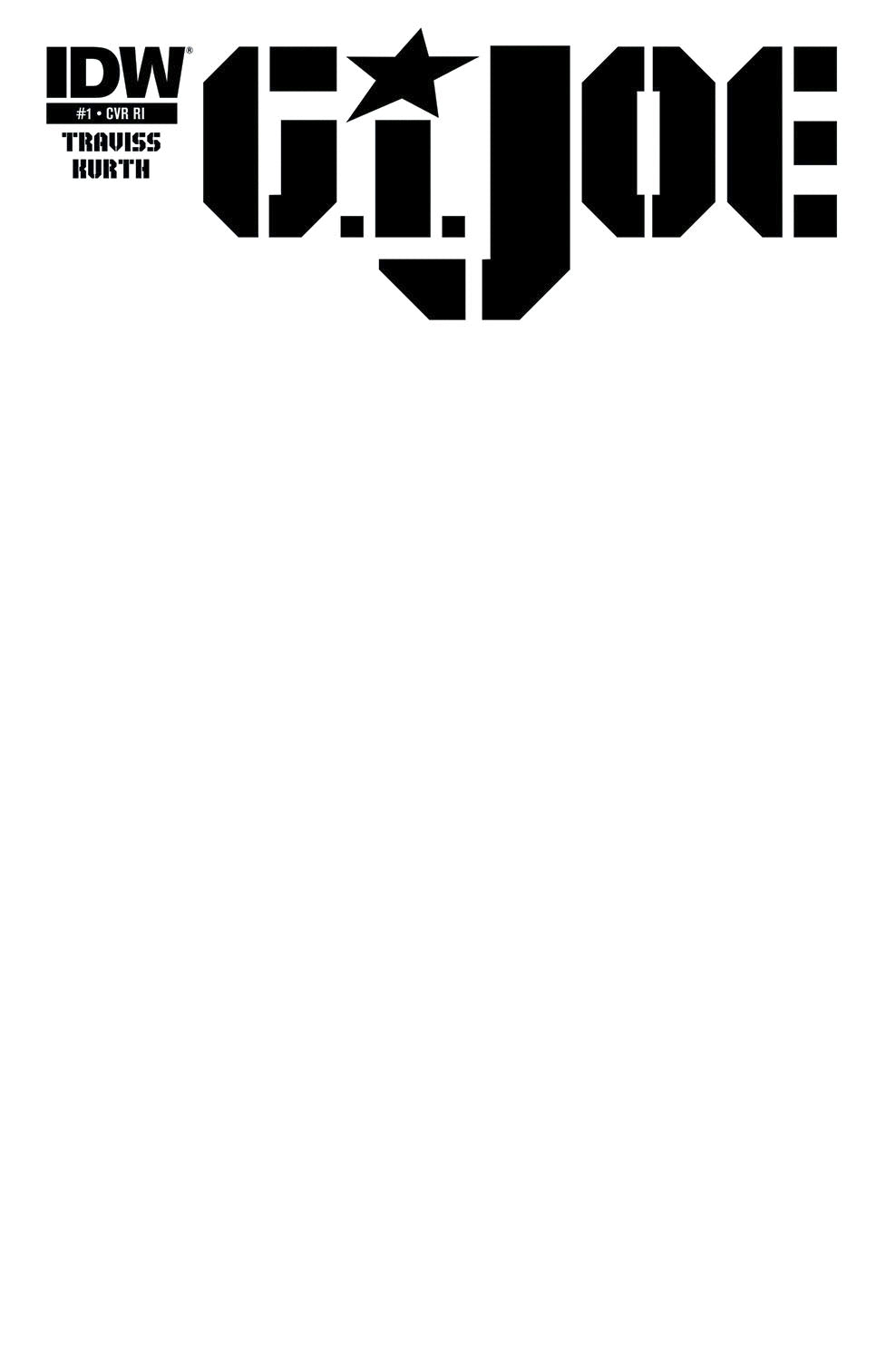 GI Joe #1 Blank Cover (2014)